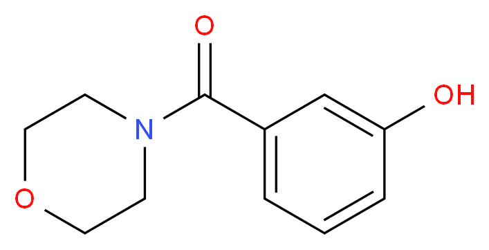 3-(4-morpholinylcarbonyl)phenol_分子结构_CAS_15789-05-6)