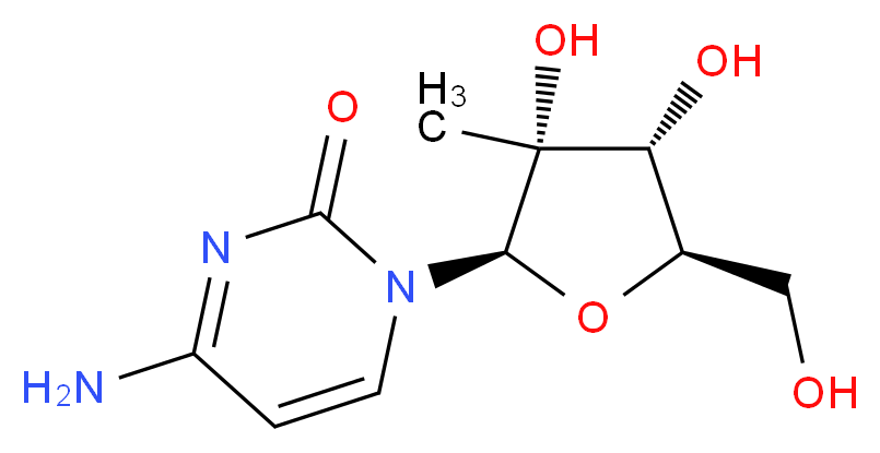 2’-C-Methylcytidine_分子结构_CAS_20724-73-6)