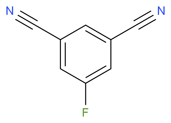 5-fluorobenzene-1,3-dicarbonitrile_分子结构_CAS_453565-55-4