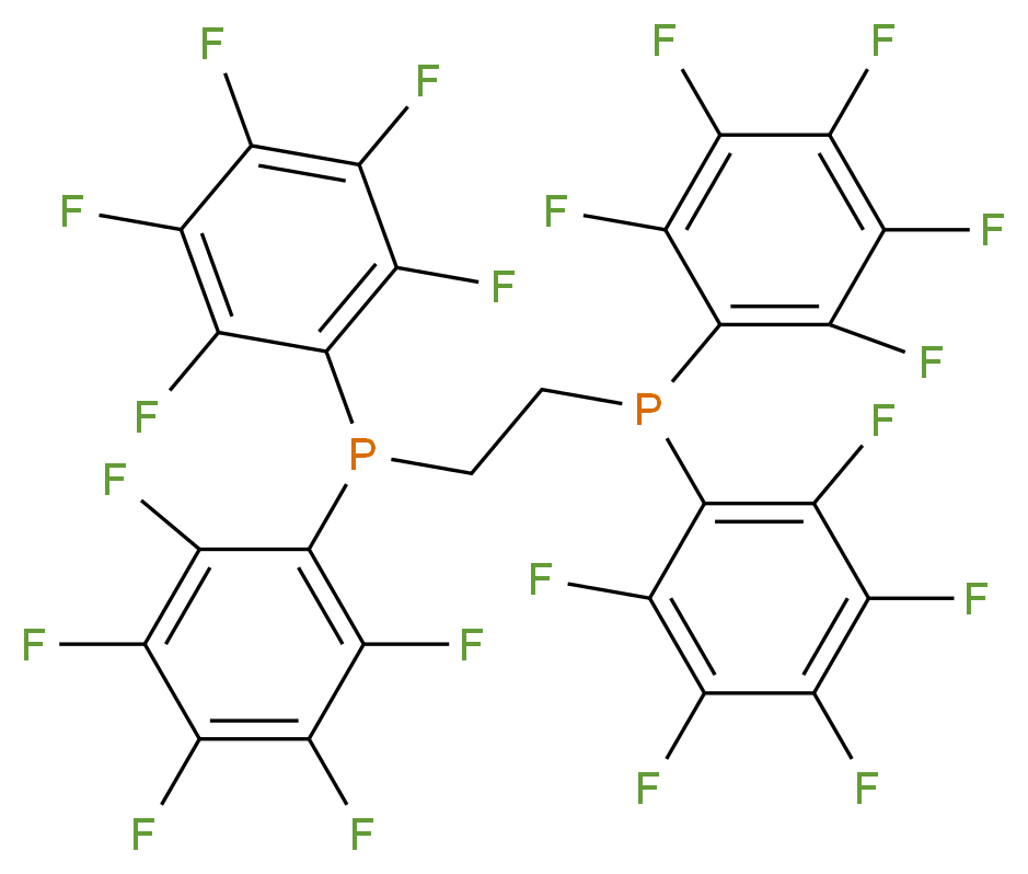 1,2-双(二五氟苯基磷)乙烷_分子结构_CAS_76858-94-1)