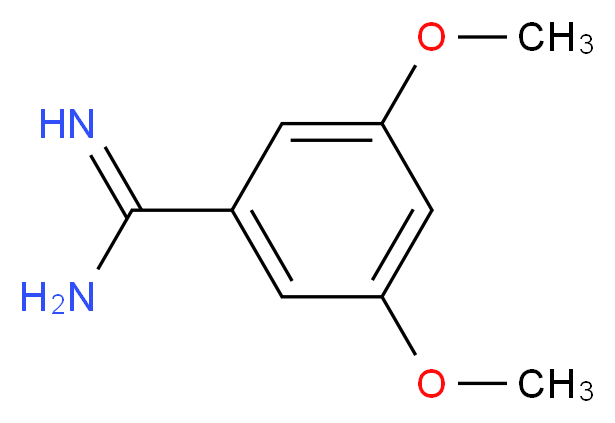 3,5-Dimethoxy-benzamidine_分子结构_CAS_26130-49-4)