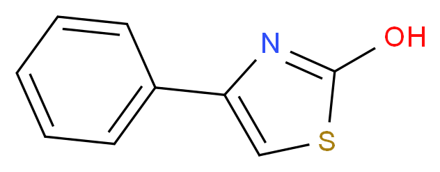 4-phenyl-1,3-thiazol-2-ol_分子结构_CAS_3884-31-9