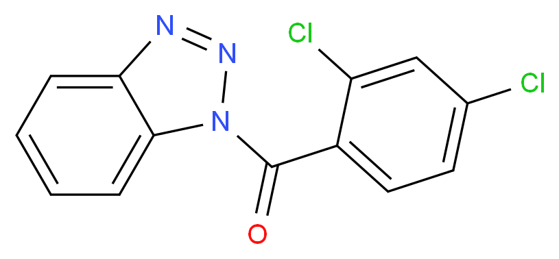 1-(2,4-dichlorobenzoyl)-1H-1,2,3-benzotriazole_分子结构_CAS_200626-61-5