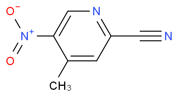 4-methyl-5-nitropyridine-2-carbonitrile_分子结构_CAS_267875-30-9