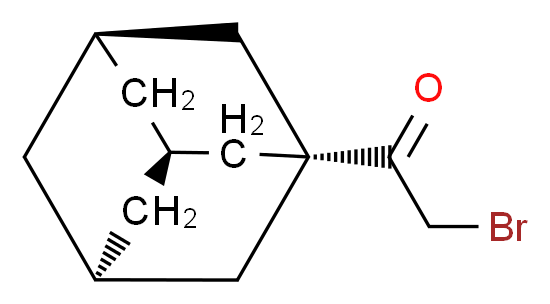 2-bromo-1-[(3R,5S,7s)-adamantan-1-yl]ethan-1-one_分子结构_CAS_5122-82-7