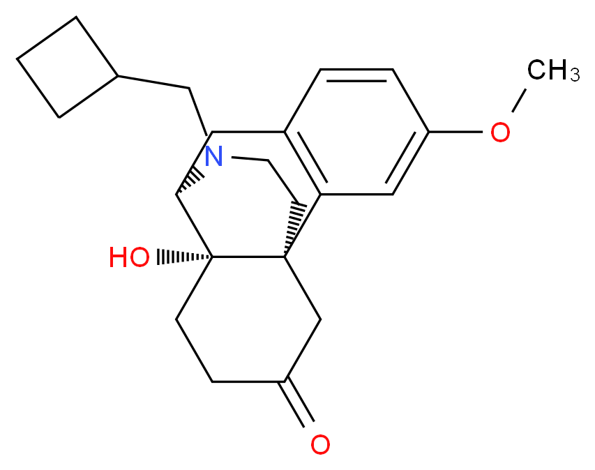 (1R,9R,10S)-17-(cyclobutylmethyl)-10-hydroxy-4-methoxy-17-azatetracyclo[7.5.3.0<sup>1</sup>,<sup>1</sup><sup>0</sup>.0<sup>2</sup>,<sup>7</sup>]heptadeca-2(7),3,5-trien-13-one_分子结构_CAS_67753-29-1