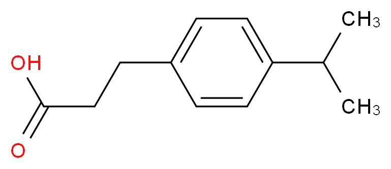 3-[4-(propan-2-yl)phenyl]propanoic acid_分子结构_CAS_58420-21-6)