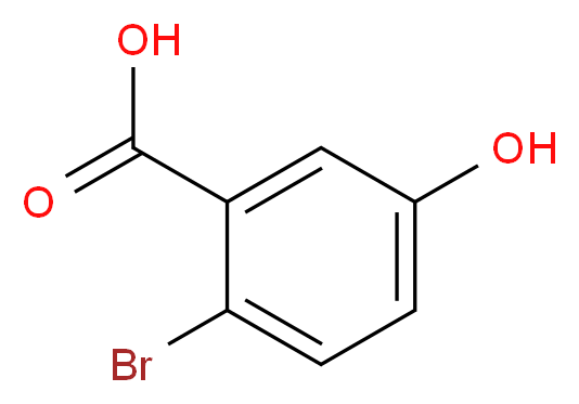 2-bromo-5-hydroxybenzoic acid_分子结构_CAS_58380-11-3