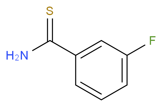 3-Fluorothiobenzamide_分子结构_CAS_)
