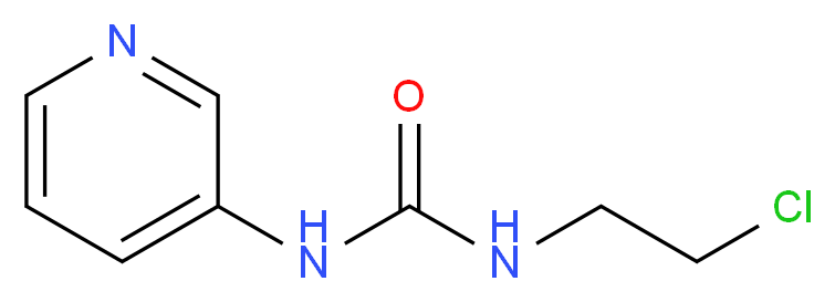 3-(2-chloroethyl)-1-(pyridin-3-yl)urea_分子结构_CAS_13908-58-2