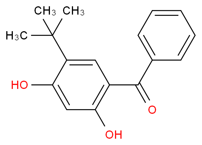 4-benzoyl-6-tert-butylbenzene-1,3-diol_分子结构_CAS_4211-67-0