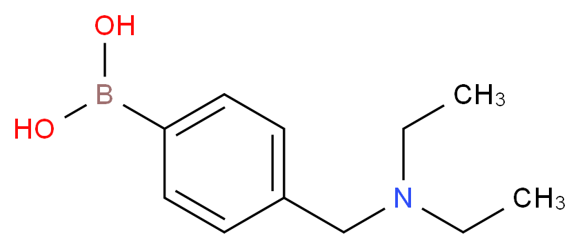 {4-[(diethylamino)methyl]phenyl}boronic acid_分子结构_CAS_220999-48-4