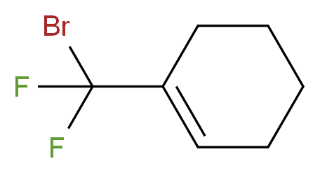 1-(Bromodifluoromethyl)cyclohex-1-ene 96%_分子结构_CAS_117711-60-1)