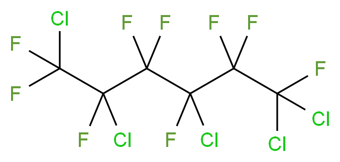 1,1,3,5,6-pentachloro-1,2,2,3,4,4,5,6,6-nonafluorohexane_分子结构_CAS_307-26-6