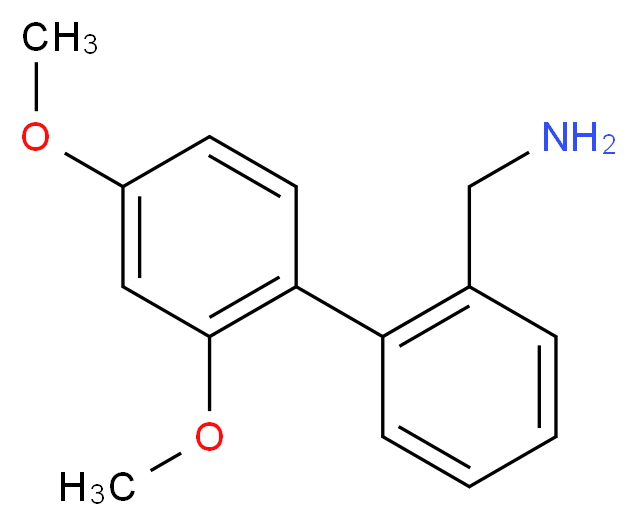 1-(2',4'-dimethoxybiphenyl-2-yl)methanamine_分子结构_CAS_)