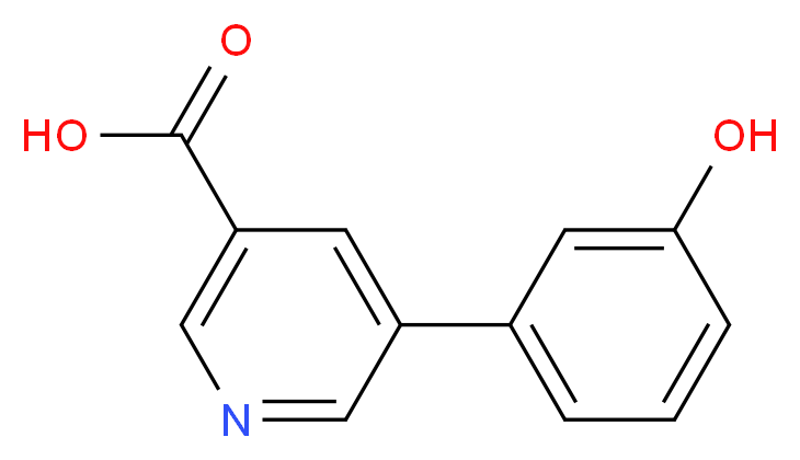 5-(3-hydroxyphenyl)pyridine-3-carboxylic acid_分子结构_CAS_1181452-05-0