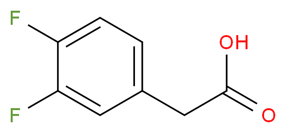 3,4-Difluorophenylacetic acid_分子结构_CAS_658-93-5)