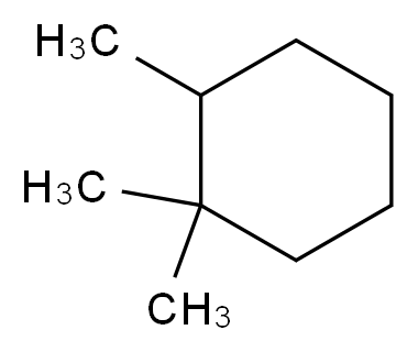 1,1,2-trimethylcyclohexane_分子结构_CAS_30498-63-6