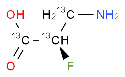 (2R)-3-Amino-2-fluoropropanoic Acid-13C3_分子结构_CAS_)