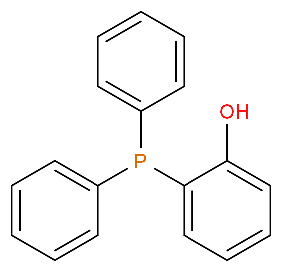 (2-羟基苯基)二苯基膦_分子结构_CAS_60254-10-6)