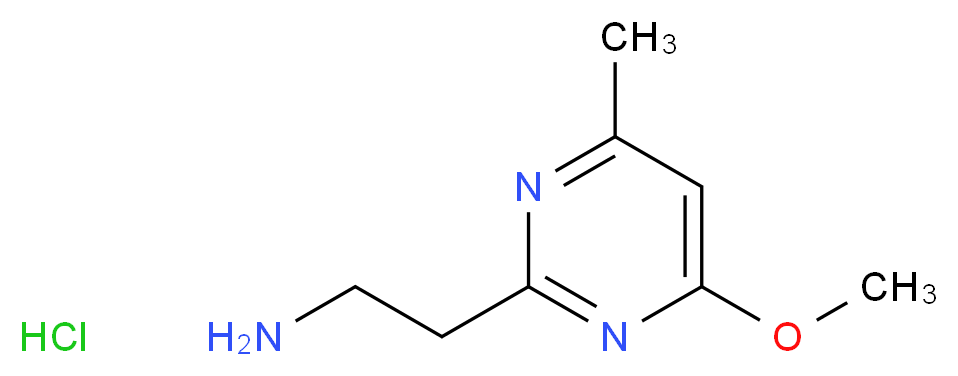 2-(4-methoxy-6-methylpyrimidin-2-yl)ethan-1-amine hydrochloride_分子结构_CAS_1196151-19-5