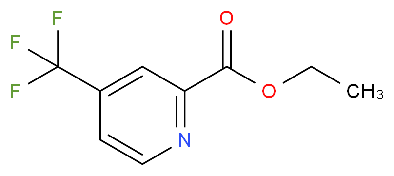 Ethyl 4-(trifluoromethyl)-2-pyridinecarboxylate_分子结构_CAS_1171919-08-6)