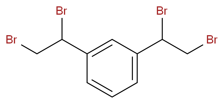 m-bis(1,2-DIBROMOETHYL)BENZENE_分子结构_CAS_25850-49-1)