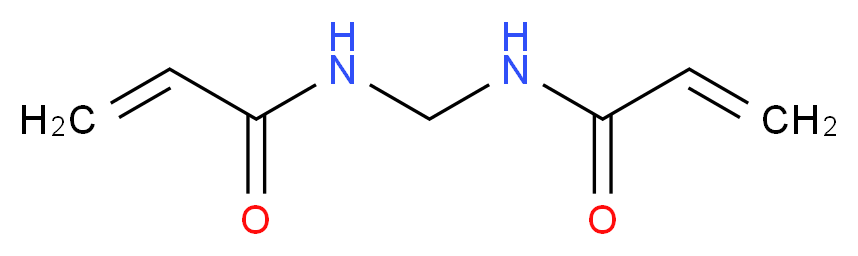 N-(prop-2-enamidomethyl)prop-2-enamide_分子结构_CAS_)