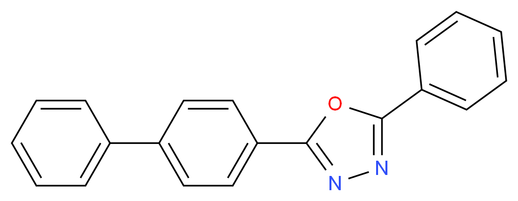 2-(4-联苯基)-5-苯基-1,3,4-噁二唑_分子结构_CAS_852-38-0)