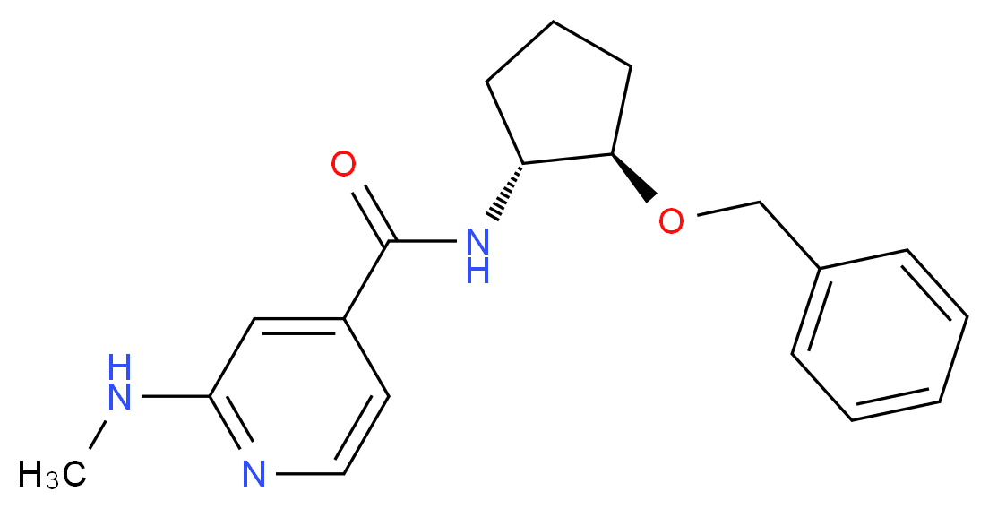 N-[(1R,2R)-2-(benzyloxy)cyclopentyl]-2-(methylamino)isonicotinamide_分子结构_CAS_)