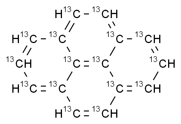 (1,2,3,3a,3a^{1},4,5,5a,5a^{1},6,7,8,8a,9,10,10a-<sup>1</sup><sup>3</sup>C<sub>1</sub><sub>6</sub>)pyrene_分子结构_CAS_1228182-40-8