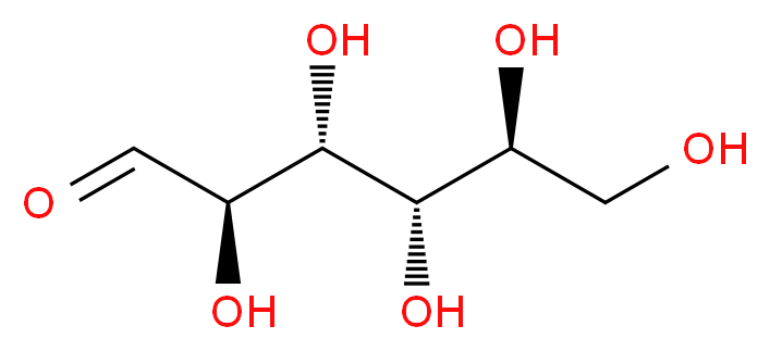 (2R,3R,4S,5S)-2,3,4,5,6-pentahydroxyhexanal_分子结构_CAS_10030-80-5