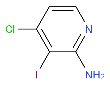 4-Chloro-3-iodo-pyridin-2-ylamine_分子结构_CAS_417721-69-8)