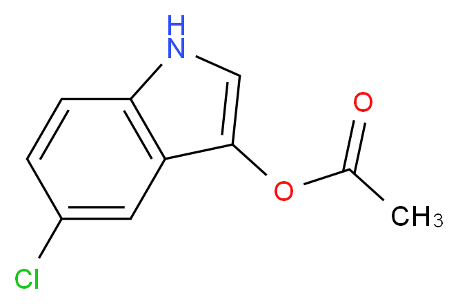 5-chloro-1H-indol-3-yl acetate_分子结构_CAS_)