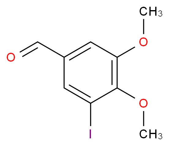 4,5-二甲氧基-3-碘苯甲醛_分子结构_CAS_32024-15-0)