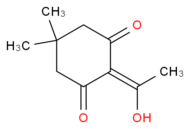 2-(1-Hydroxy-ethylidene)-5,5-dimethyl-cyclohexane-1,3-dione_分子结构_CAS_94142-97-9)