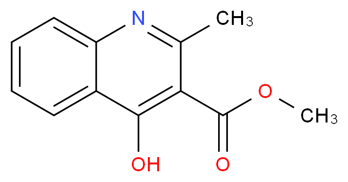 methyl 4-hydroxy-2-methylquinoline-3-carboxylate_分子结构_CAS_50593-07-2)