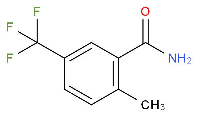 2-methyl-5-(trifluoromethyl)benzamide_分子结构_CAS_261951-97-7