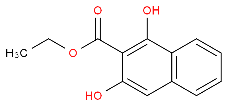 ethyl 1,3-dihydroxynaphthalene-2-carboxylate_分子结构_CAS_6843-89-6