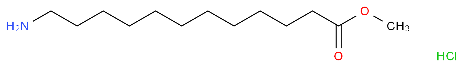 methyl 12-aminododecanoate hydrochloride_分子结构_CAS_4271-86-7