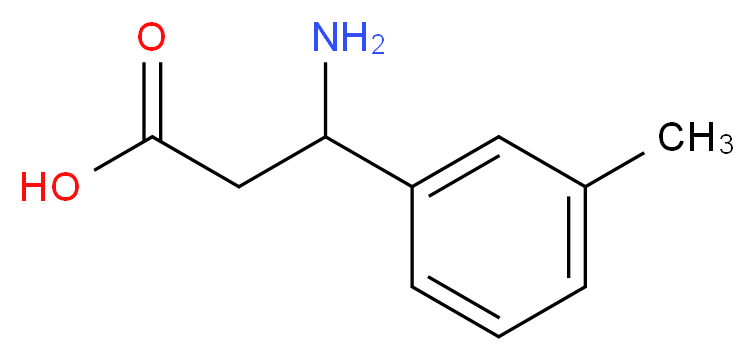 3-Amino-3-(3-methylphenyl)propanoic acid_分子结构_CAS_68208-17-3)