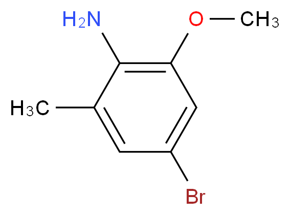 4-BROMO-2-METHOXY-6-METHYLANILINE_分子结构_CAS_348169-39-1)