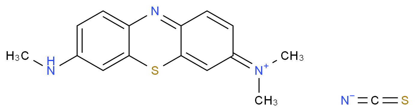 N,N-dimethyl-7-(methylamino)-3H-phenothiazin-3-iminium; carbothioylazanide_分子结构_CAS_85169-01-3