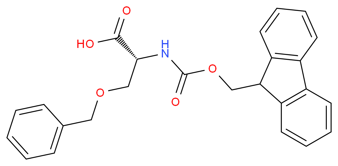 Fmoc-(R)-2-amino-3-benzyloxypropionic acid_分子结构_CAS_122889-11-6)