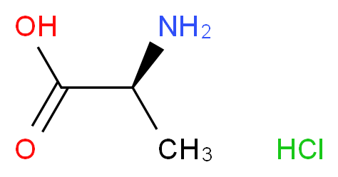(2S)-2-aminopropanoic acid hydrochloride_分子结构_CAS_6003-05-0