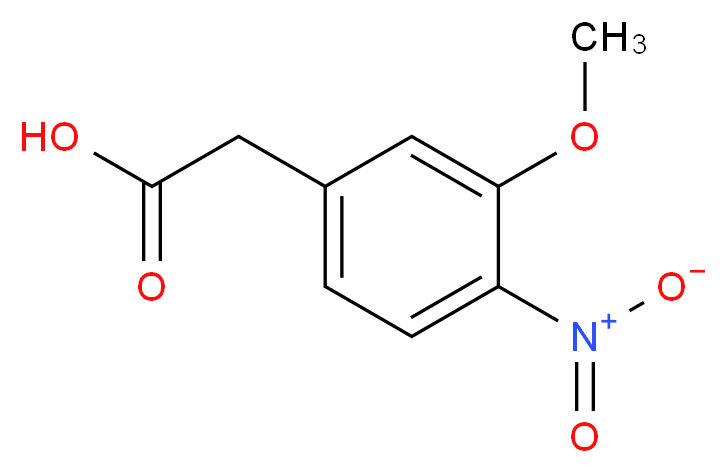 (3-Methoxy-4-nitro-phenyl)-acetic acid_分子结构_CAS_5803-22-5)