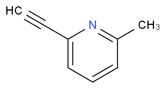 2-ethynyl-6-methylpyridine_分子结构_CAS_30413-58-2