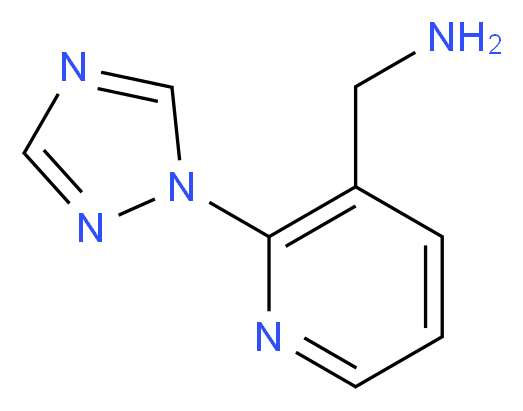 [2-(1H-1,2,4-triazol-1-yl)pyridin-3-yl]methanamine_分子结构_CAS_950769-01-4