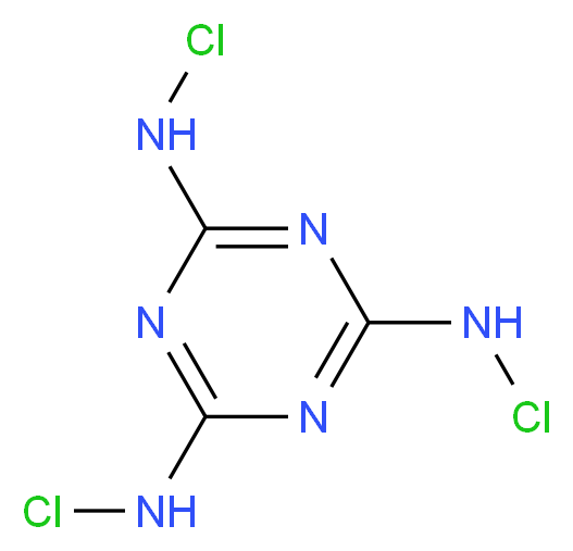 三氯三聚氰胺_分子结构_CAS_7673-09-8)