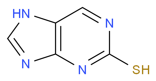 7H-purine-2-thiol_分子结构_CAS_28128-19-0